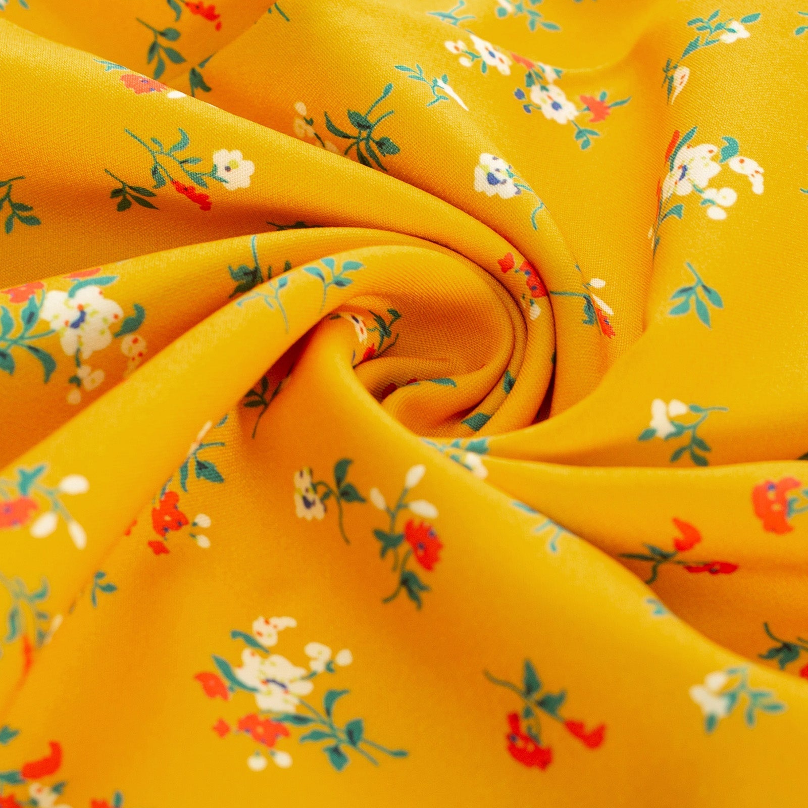 Vintage Floral Patterns Cottagecore Cocktail Dresses Square Neck Puff Sleeve Dress with Pockets