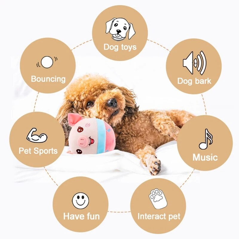 🖤🐶Active Moving Pet Plush Toy