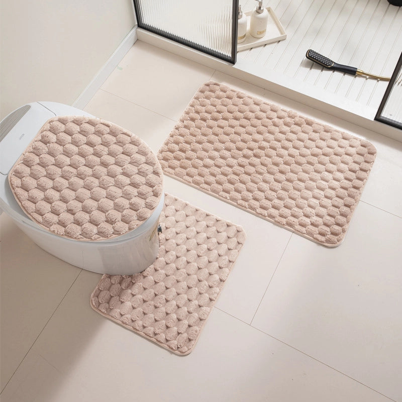 Casual Solid Color Polyester Carpet Bathing
