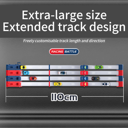 🏎️ 50% OFF NOW! DOUBLE THE TRACK, DOUBLE THE FUN! ✨ Dual Toy Car Launcher Racing Track Set - 2 Launchers with 360° Loops & 6 Speed Modes for Competitive Sibling Play! 🚗✨