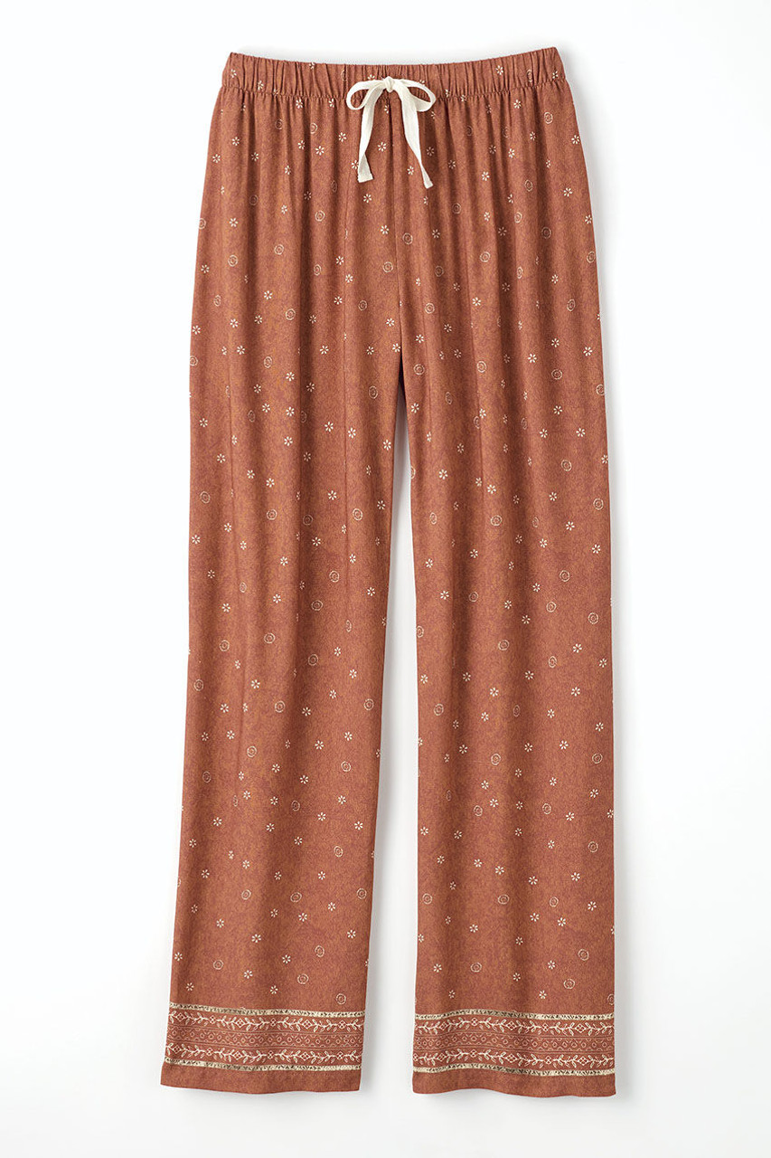 Terra Border Print Pants