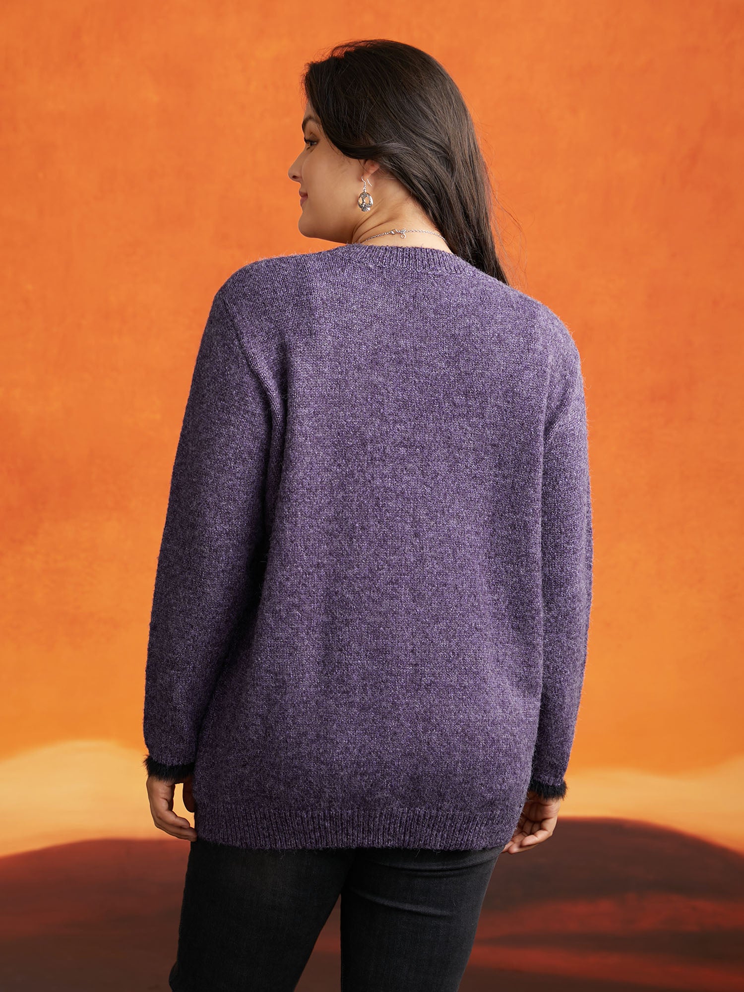 Silly Spider Mink Touch Crew Neck Pullover