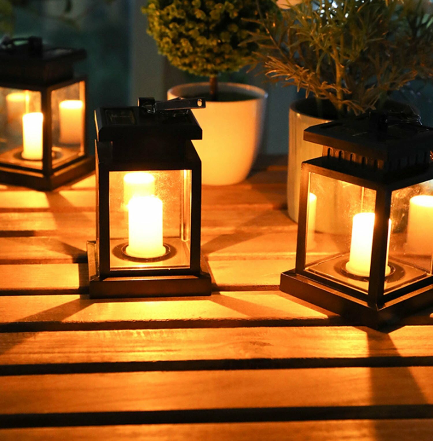 Candle Effect Solar Hanging Lantern