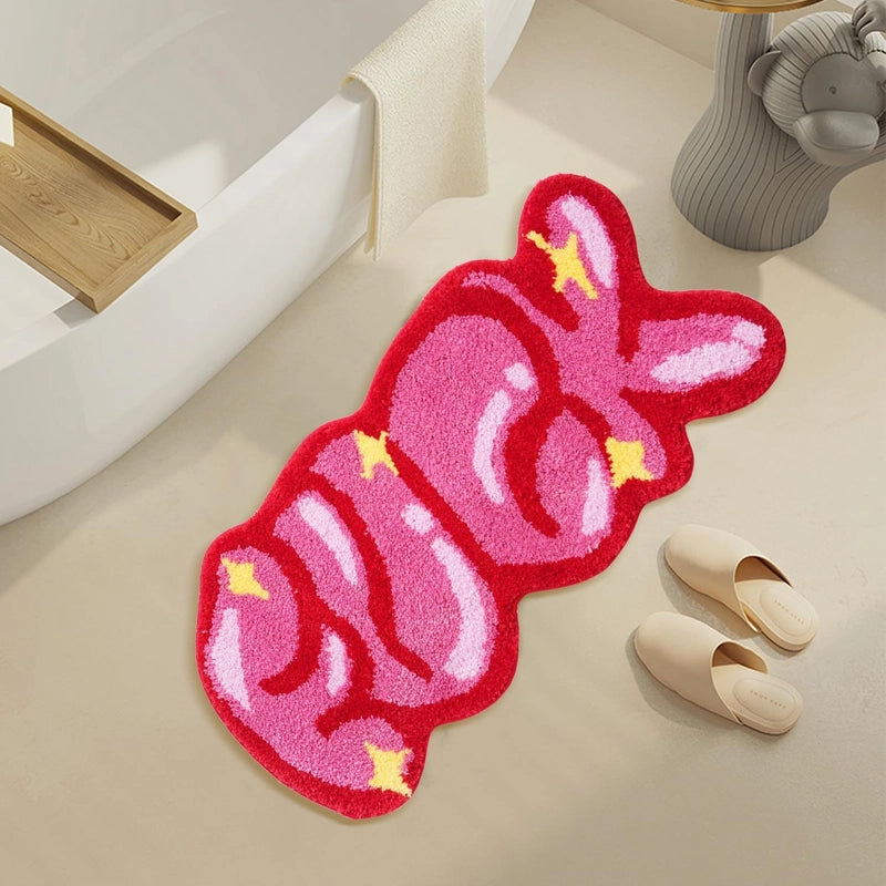 Casual Letter Polyester Carpet Bathing