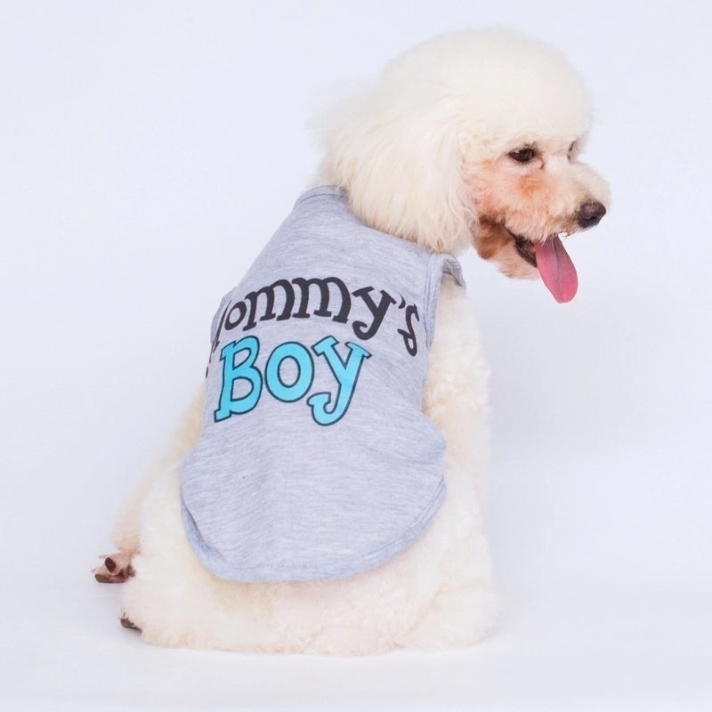 Pet Dog Casual Cotton Letter Pattern Clothes