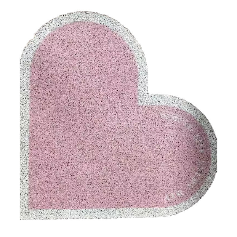Elegant Letter Heart Shape Wire Loop Carpet Bathing