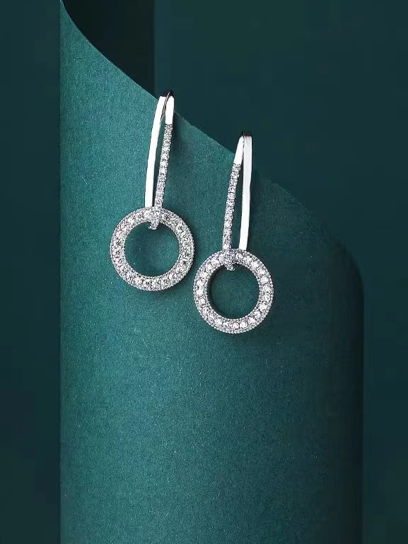 Cubic Zirconia Drop Earrings