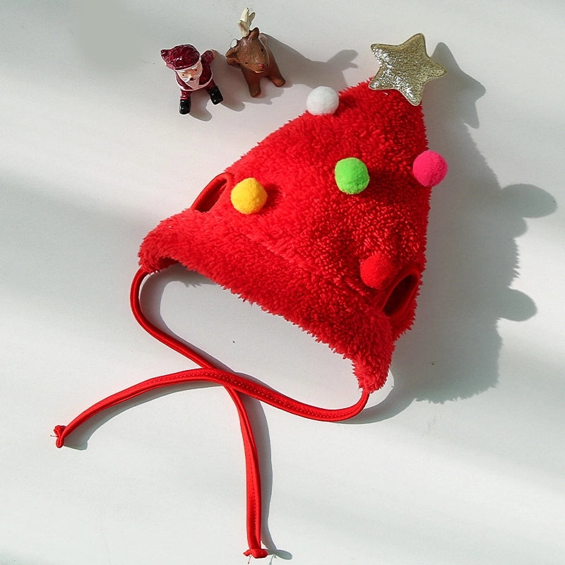 Cartoon Style Polyester Cartoon Pet Saliva Towel Pet Hat