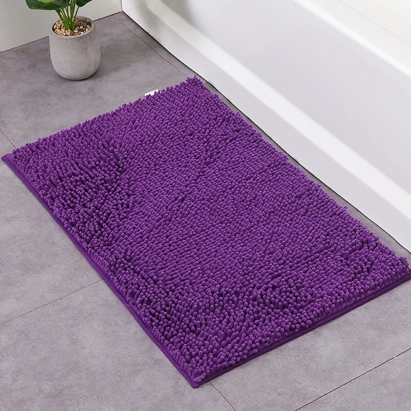 Fashion Solid Color Polyester Floor Mat