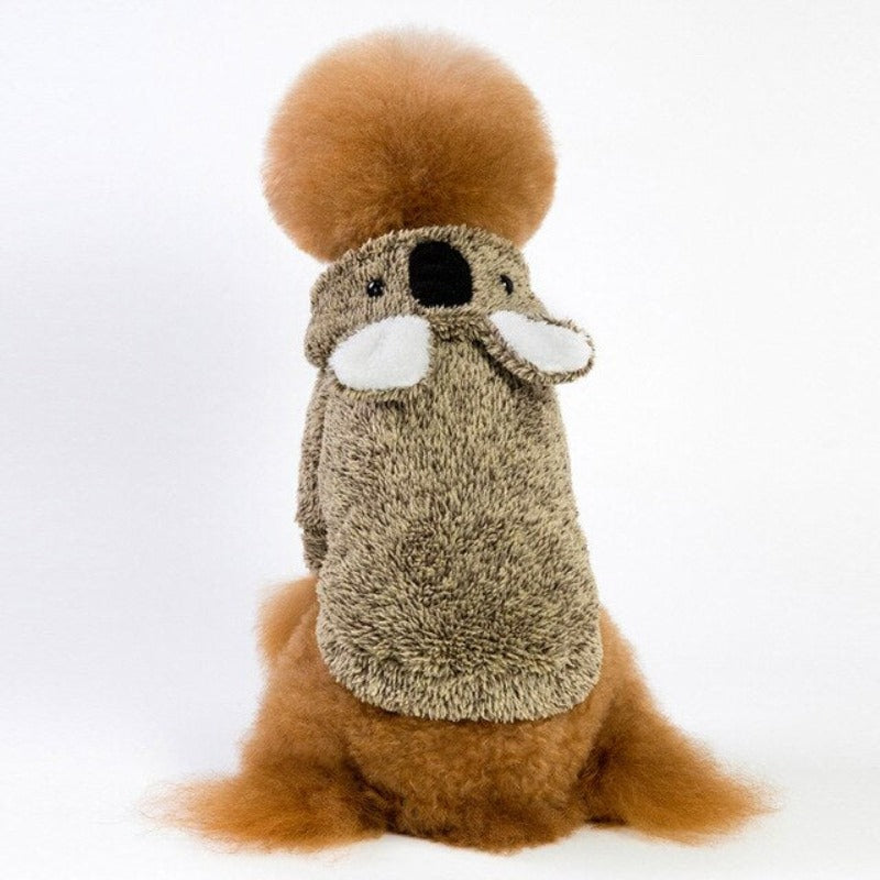 Dog Hoodies Clothes Solid Color