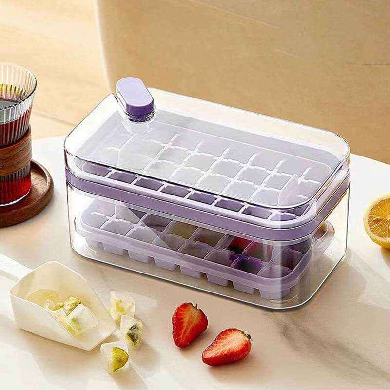 Press get all ice! ice grid mold
