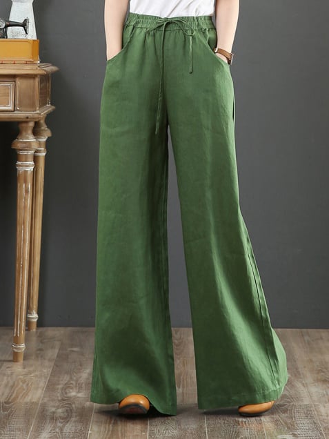 Women's Loose Plus Size Wide Leg Pants