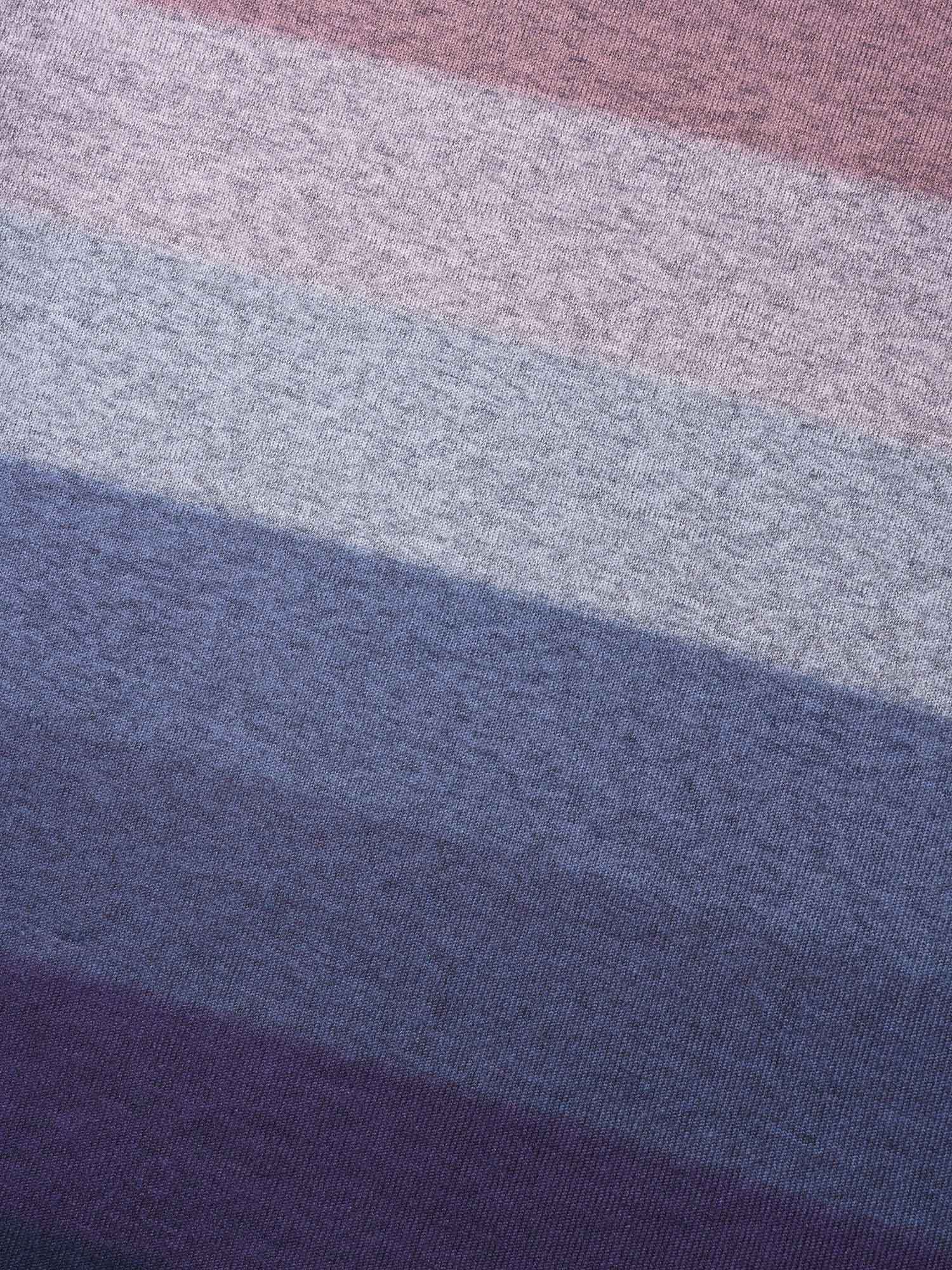 Ombre Contrast Round Neck Sweatshirt