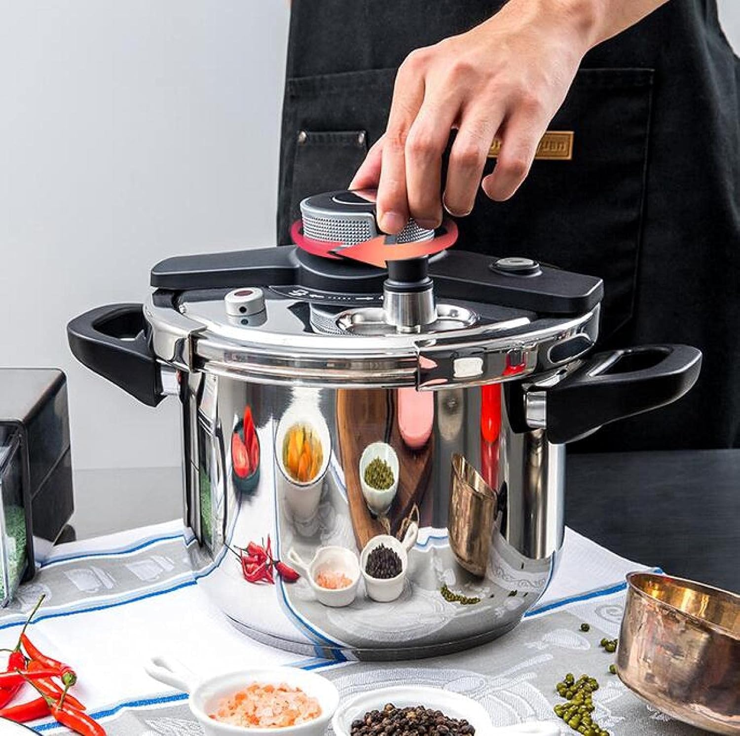 ⏰BUY 1 GET 1 FREE✨Pressure Cooker Stainless Steel,Premium Explosion-Proof High Pressure Cooking Pot