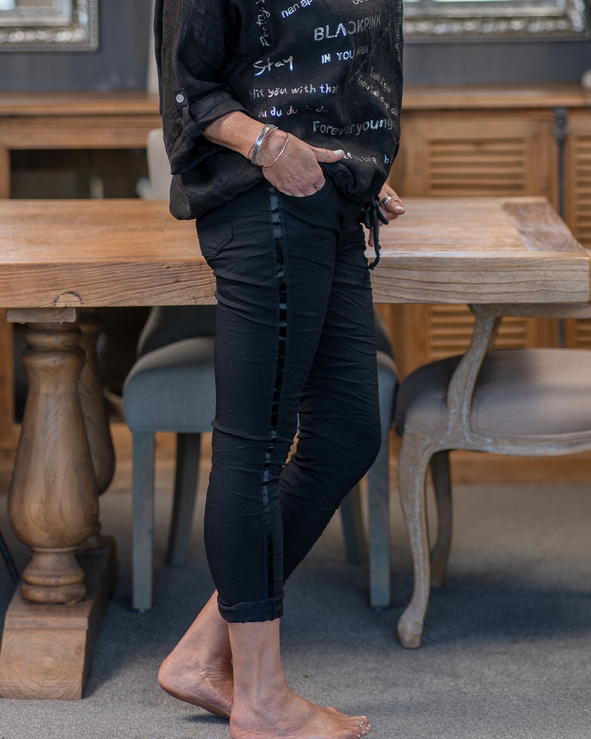 Italian Senorita Pants | Black