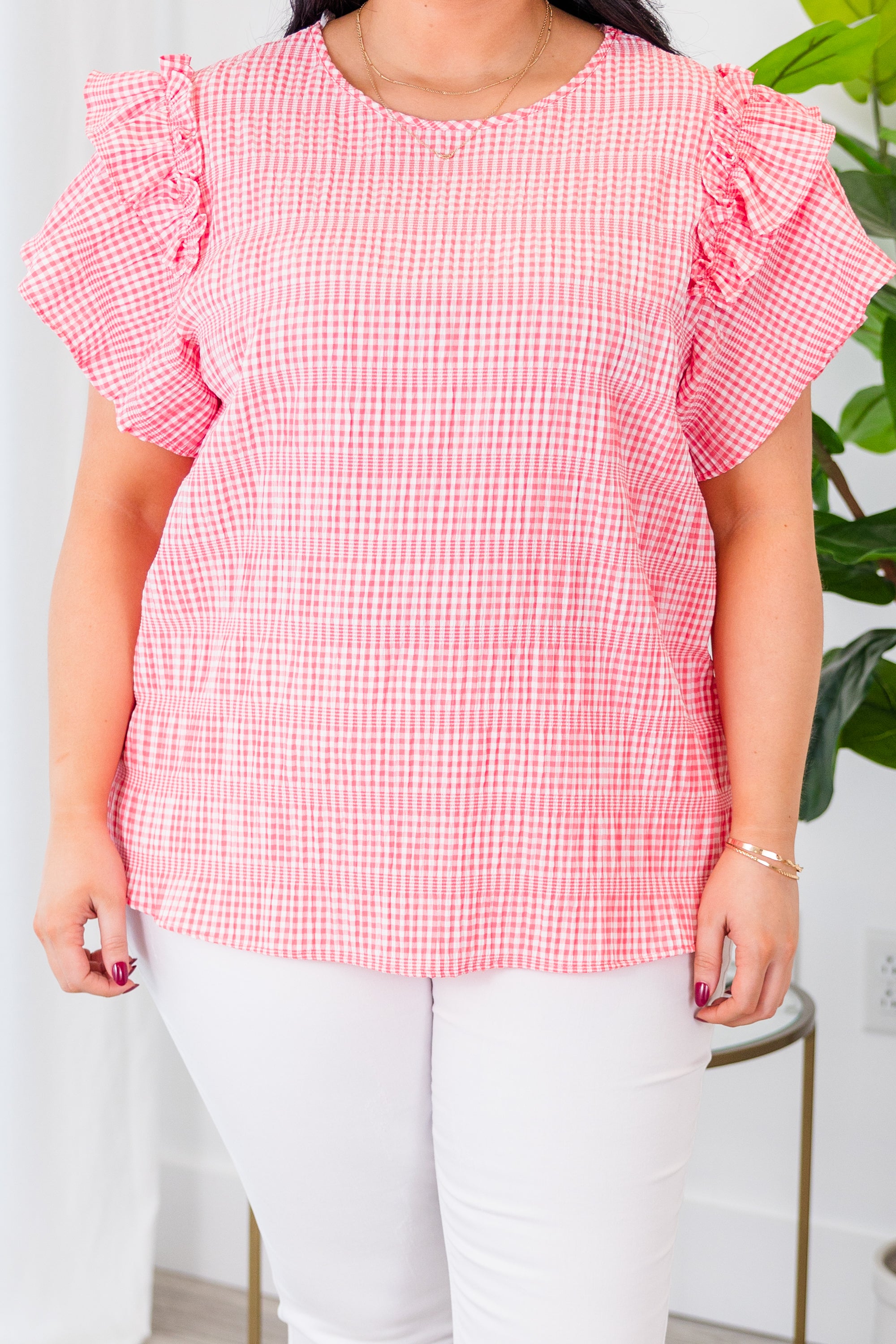 Hold Your Applause Top. Coral