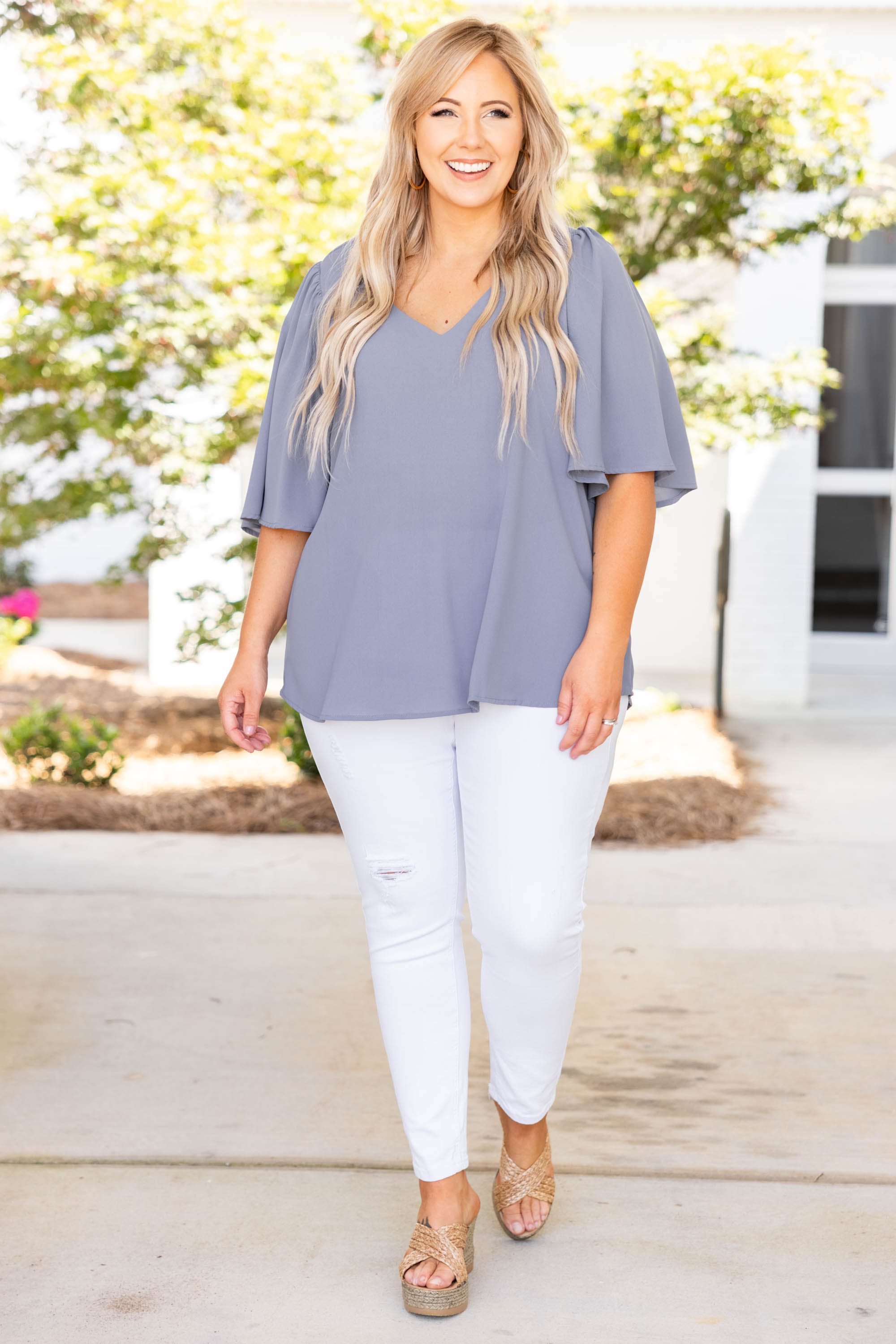 Material Girl Jeans. White