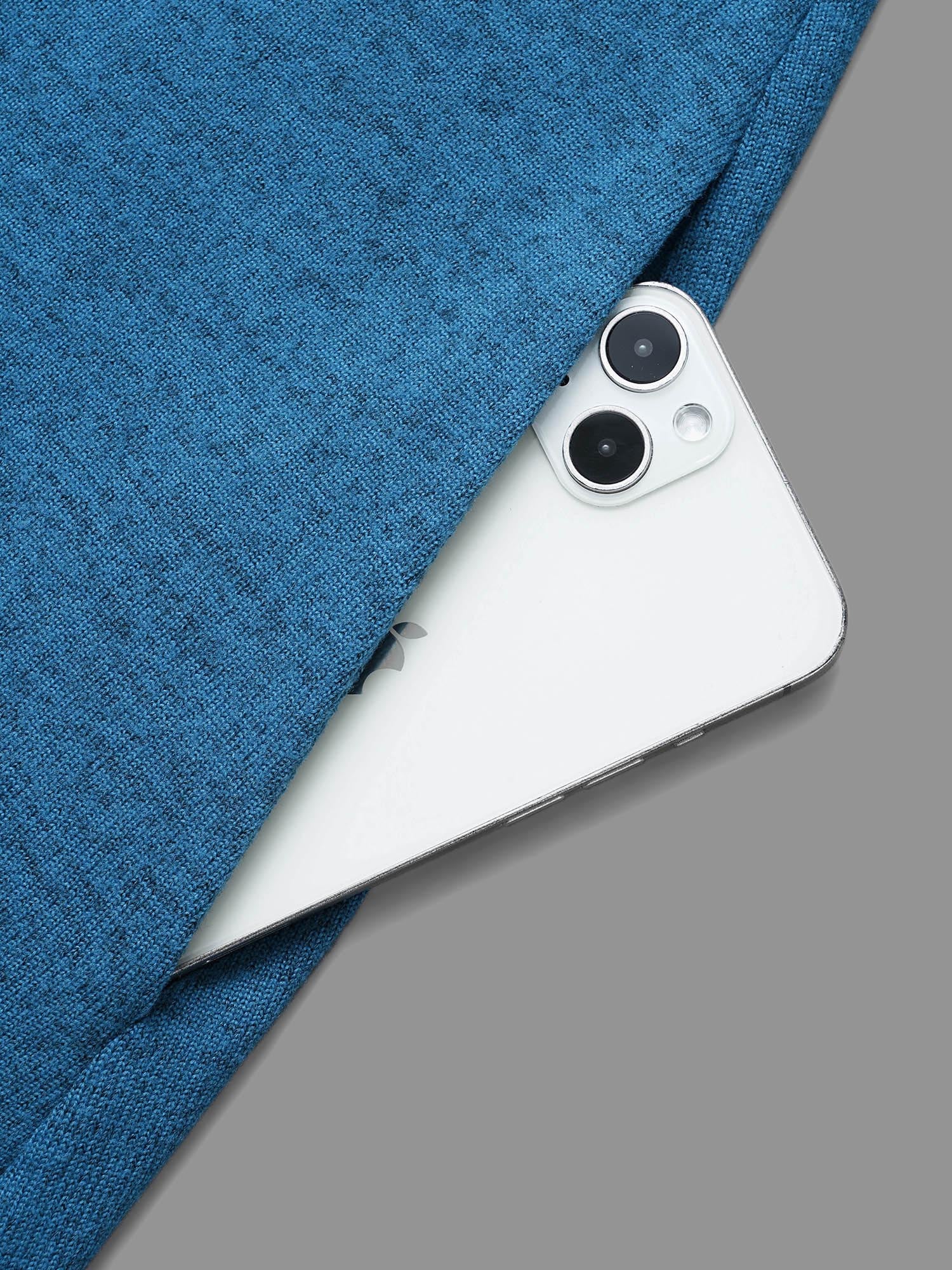 Plain Crisscross Pocket Knit Dress