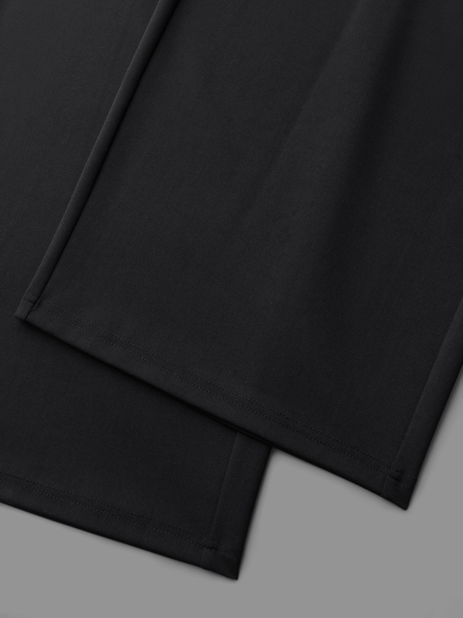 Solid Elastic Waist Pleated Wide Leg Pants