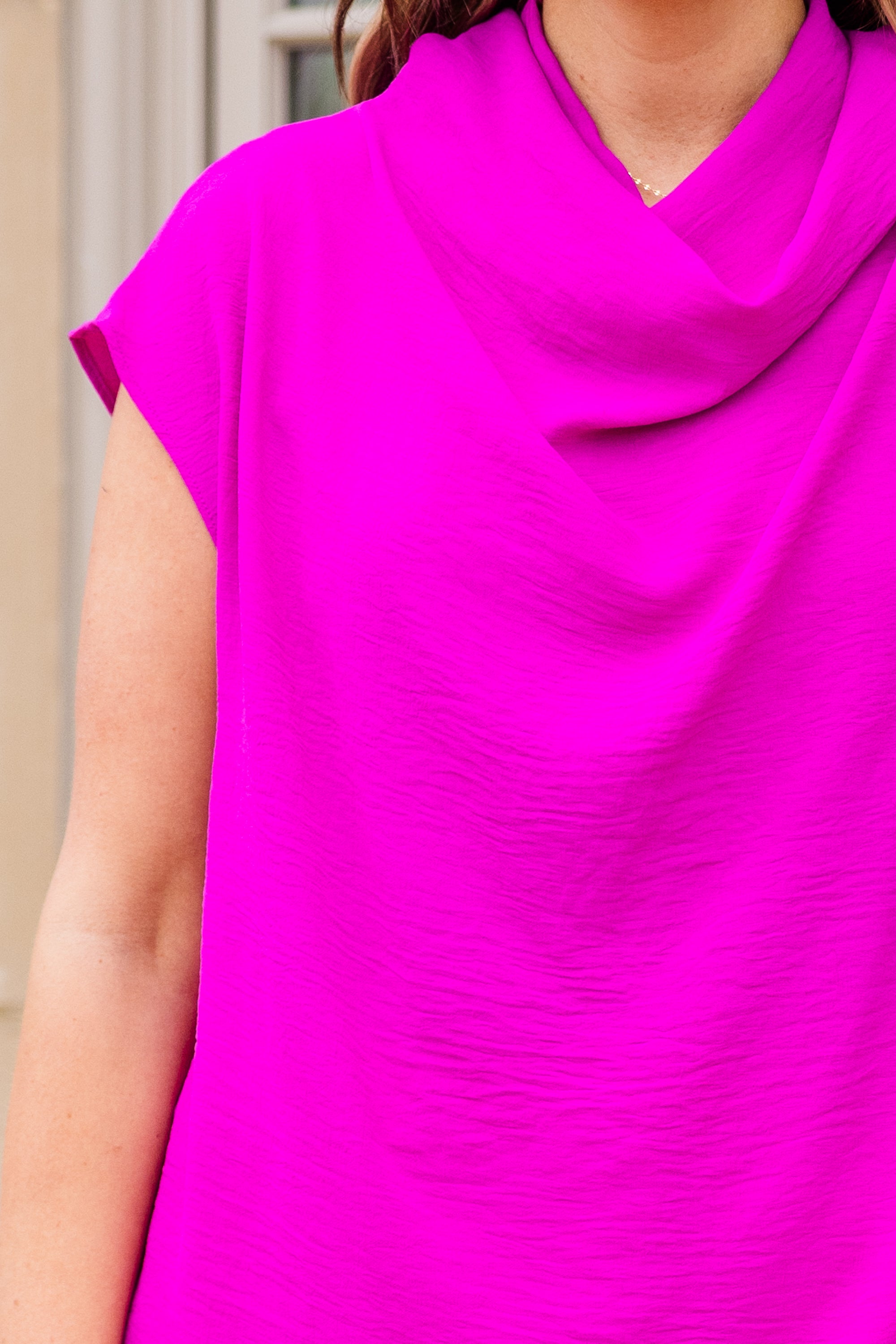 Without A Second Thought Top. Magenta