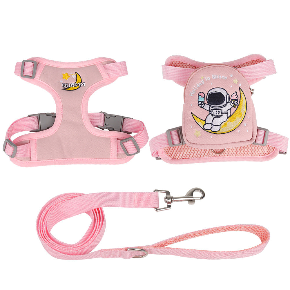 Printed Bag Breathable Dog Harness&Leash