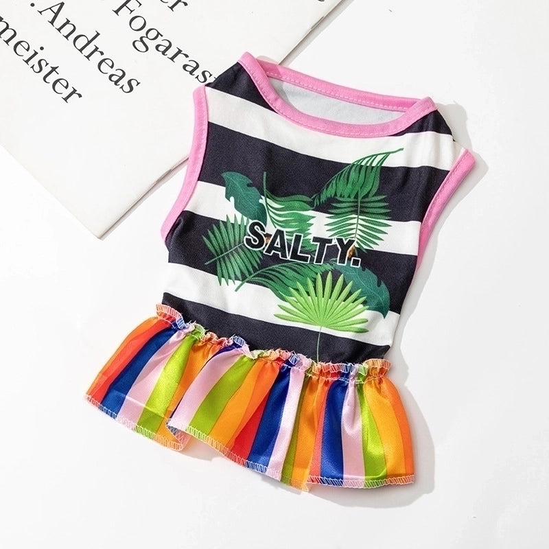 Casual Polyester Letter Tree Pet Clothing