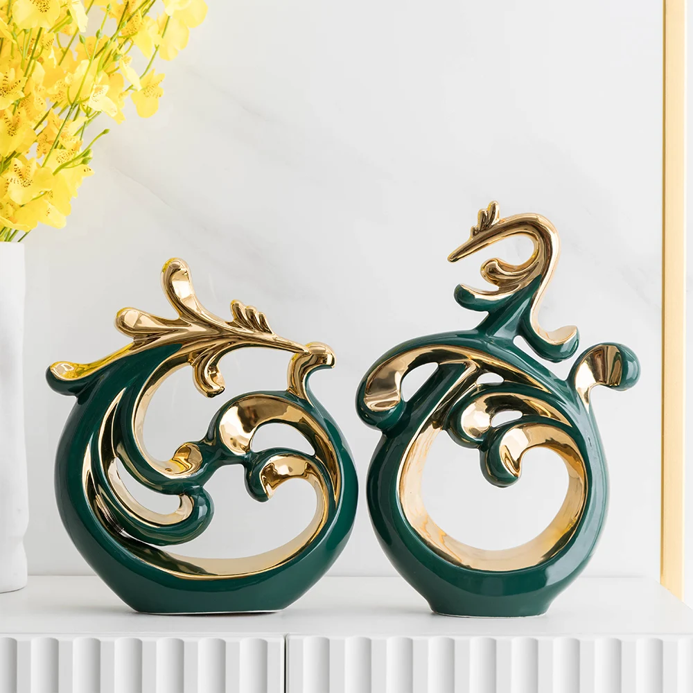 home decor Flourishing Art Desktop ornaments home decor modern ceramics crafts living room office home decorative items