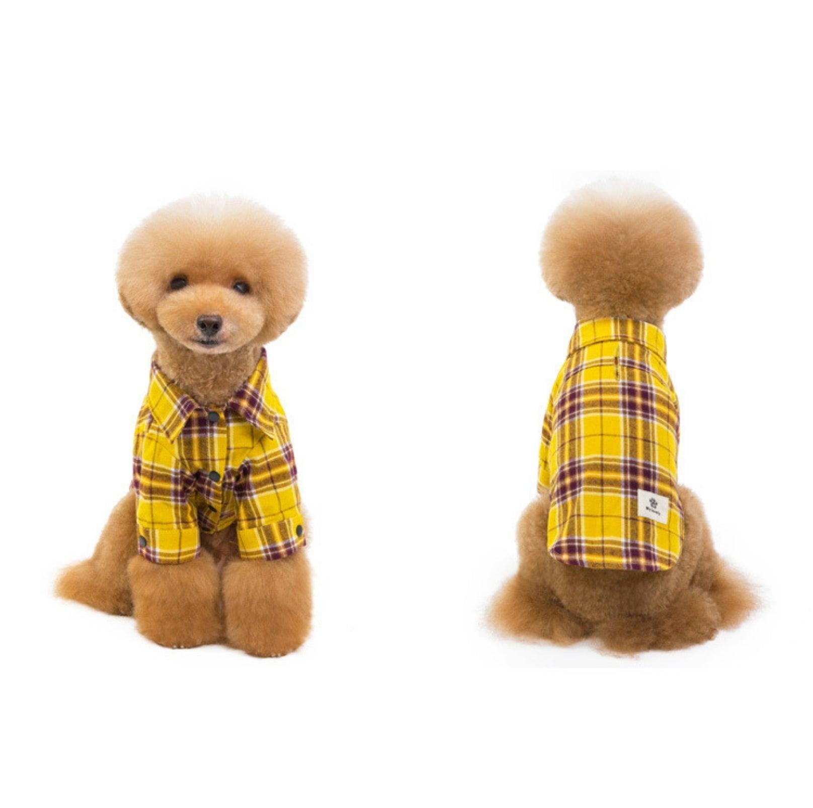 Chic Plaid Dog Shirt