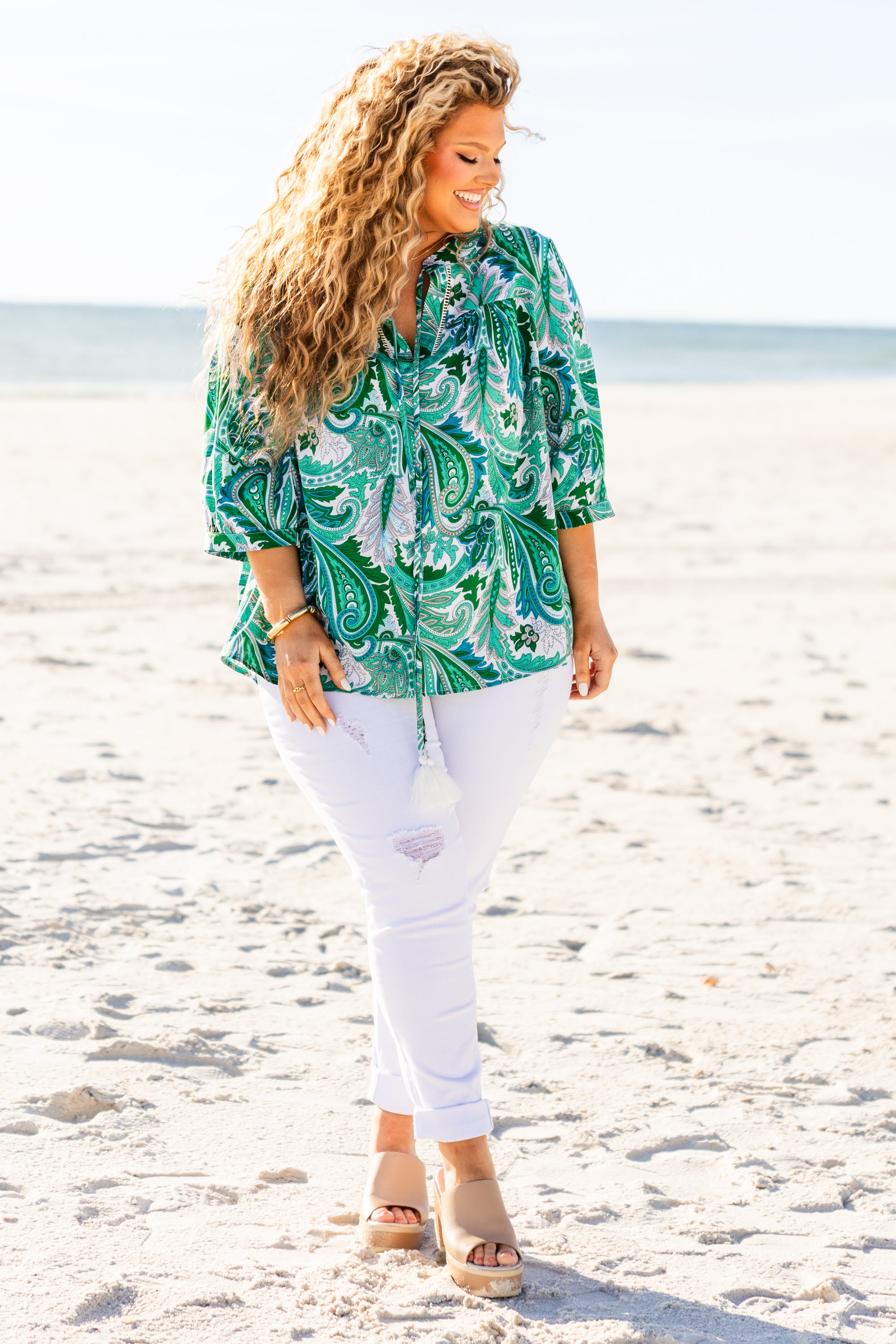 Magnify Your Love Top. Green