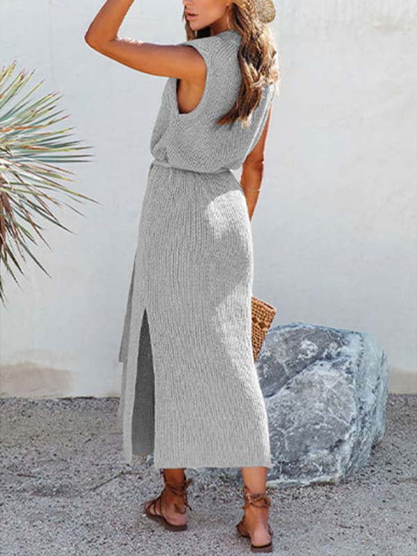 Knitted Split Dress