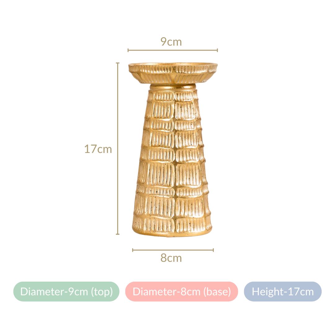 Golden Glow Candle Holder