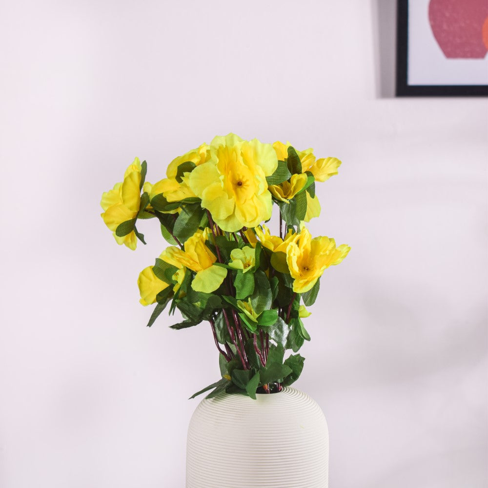 Camellia Flower Bouquet Yellow Set Of 2