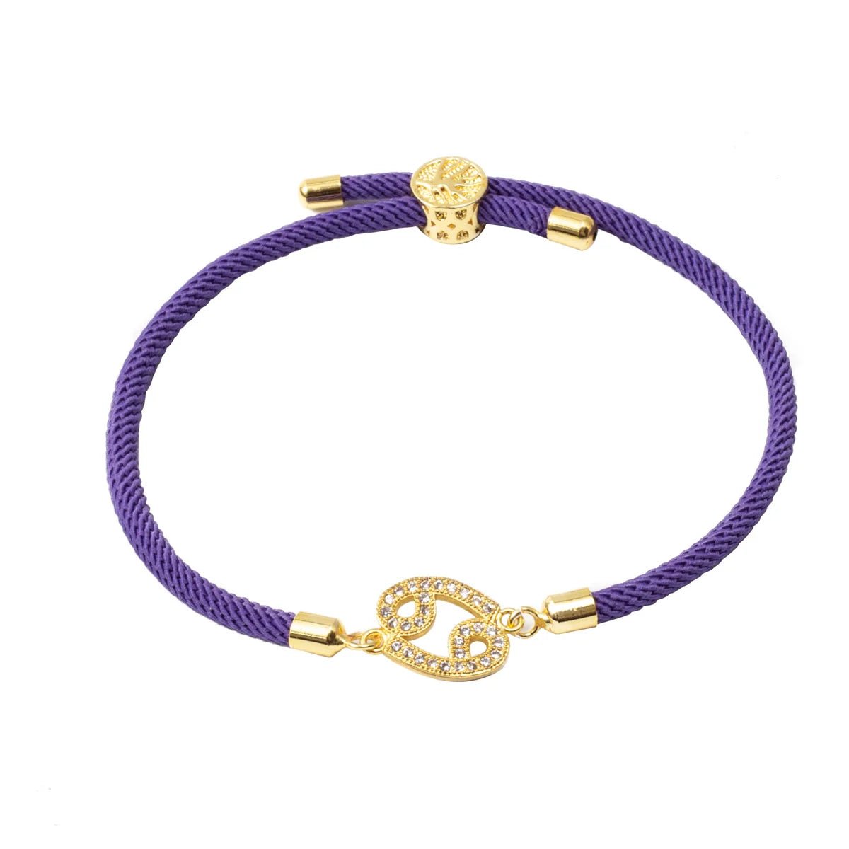 Adjustable Diamond Zodiac Sign Bracelet