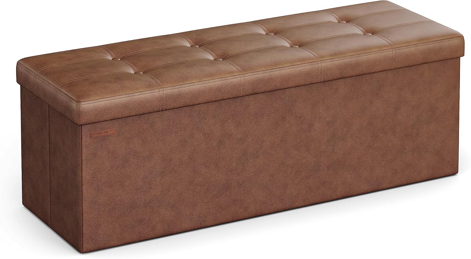 SONGMICS Mazie Collection - 43 Inches Folding Storage Ottoman Bench