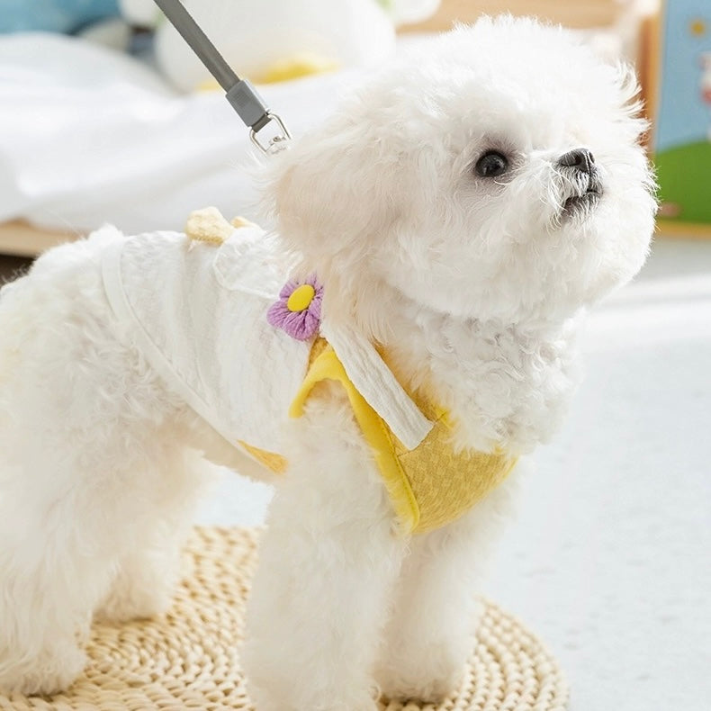 Chicken Duck Pattern Dog Harness Vest