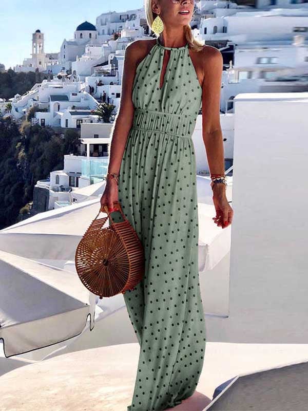Sexy Printed Maxi Dress