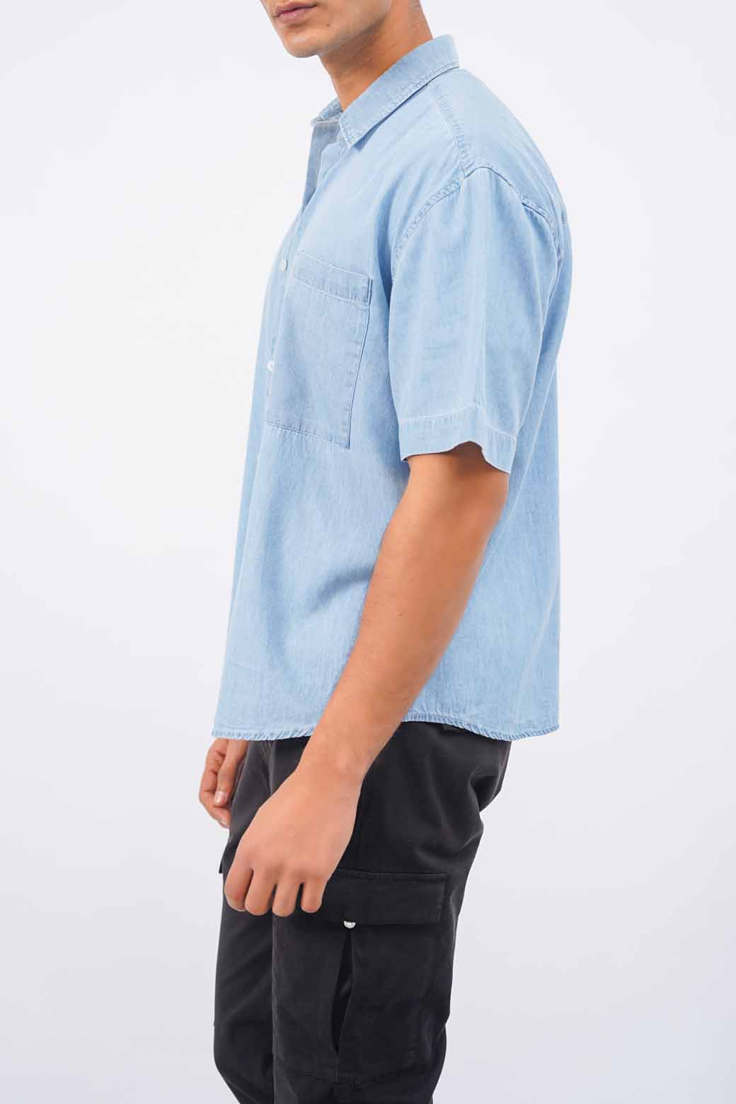 DENIM SHIRT WITH POCKET