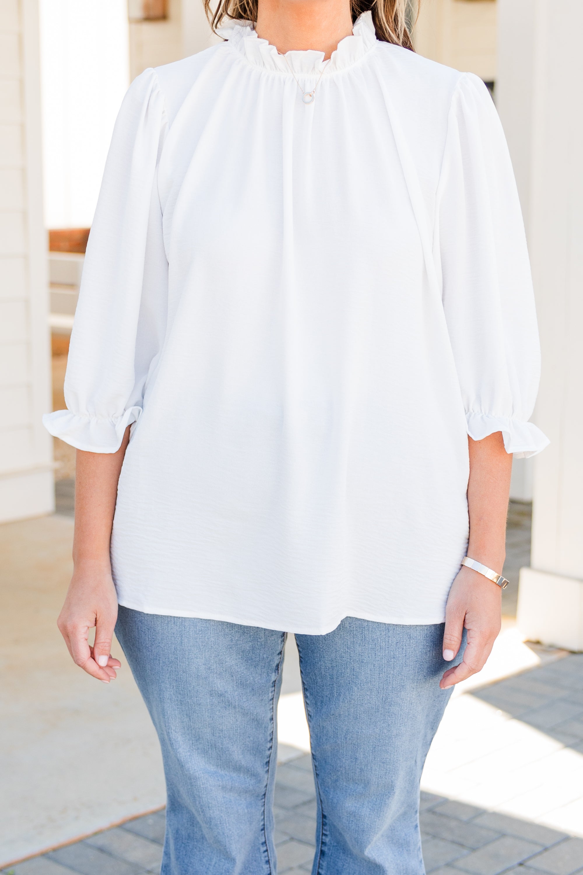 Take Time Off Top. Off-White