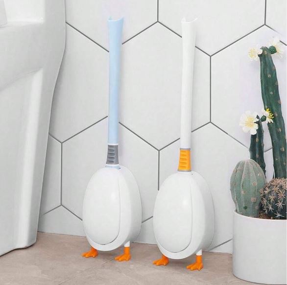 Bathroom Cleaning Duck Shape Toilet Brush. Bathroom Cleaning Brush with Holder