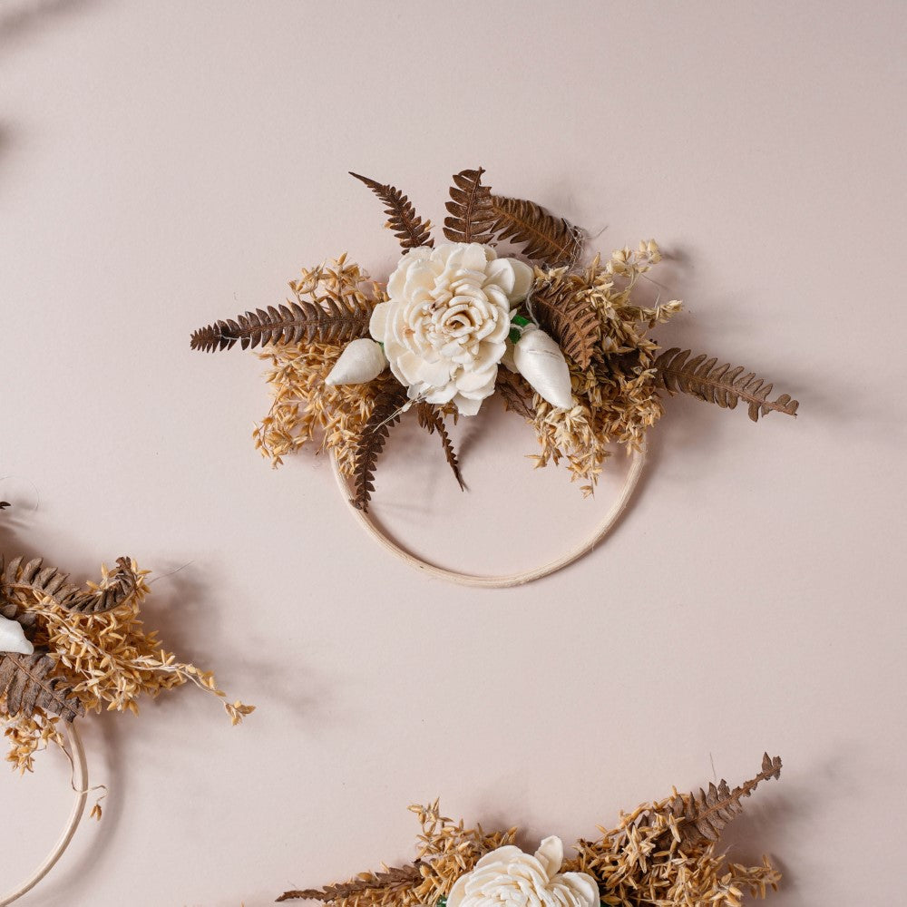 Shola Mini Floral Wreath Set Of 4