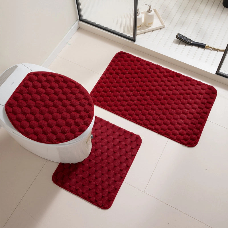 Casual Solid Color Polyester Carpet Bathing
