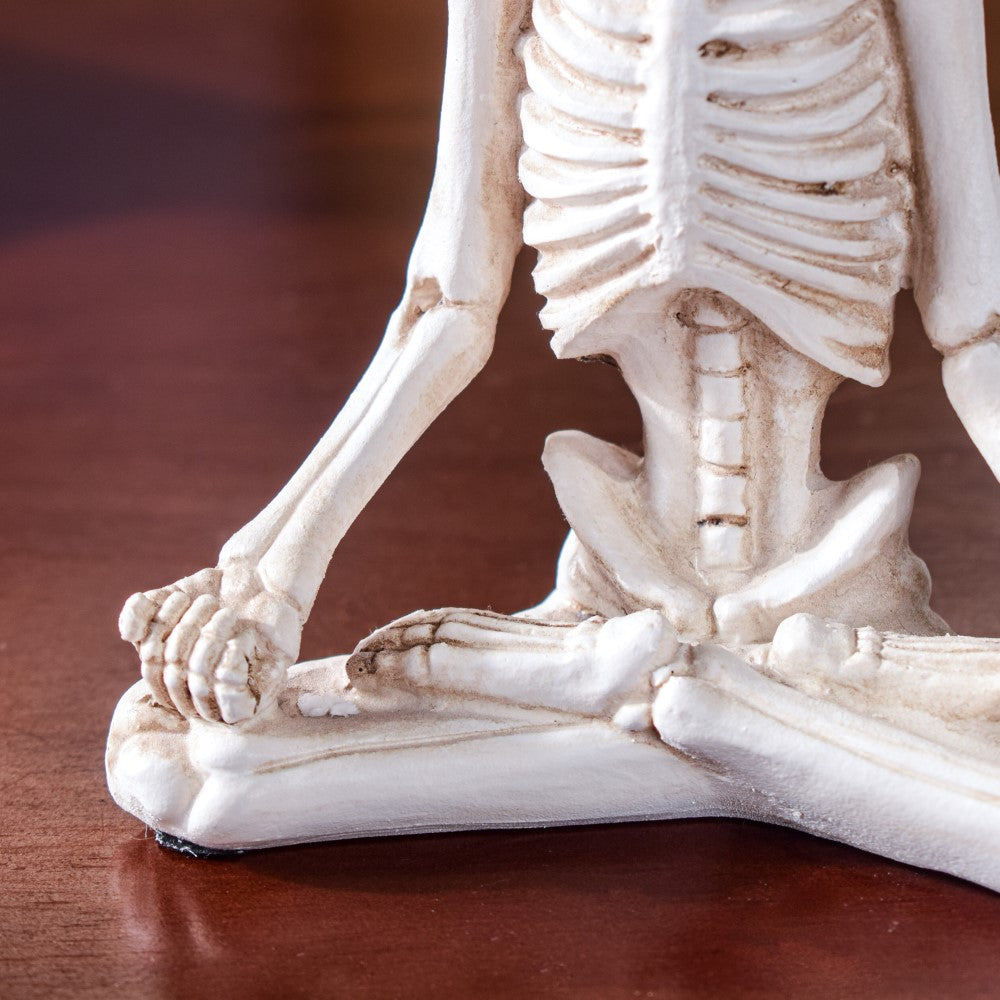 Yoga Skeleton Showpiece White Set Of 3