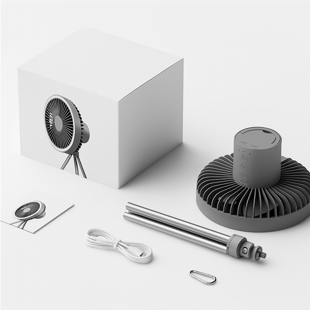 BreezeCore™ 3 in 1 Rechargeable Camping Fan