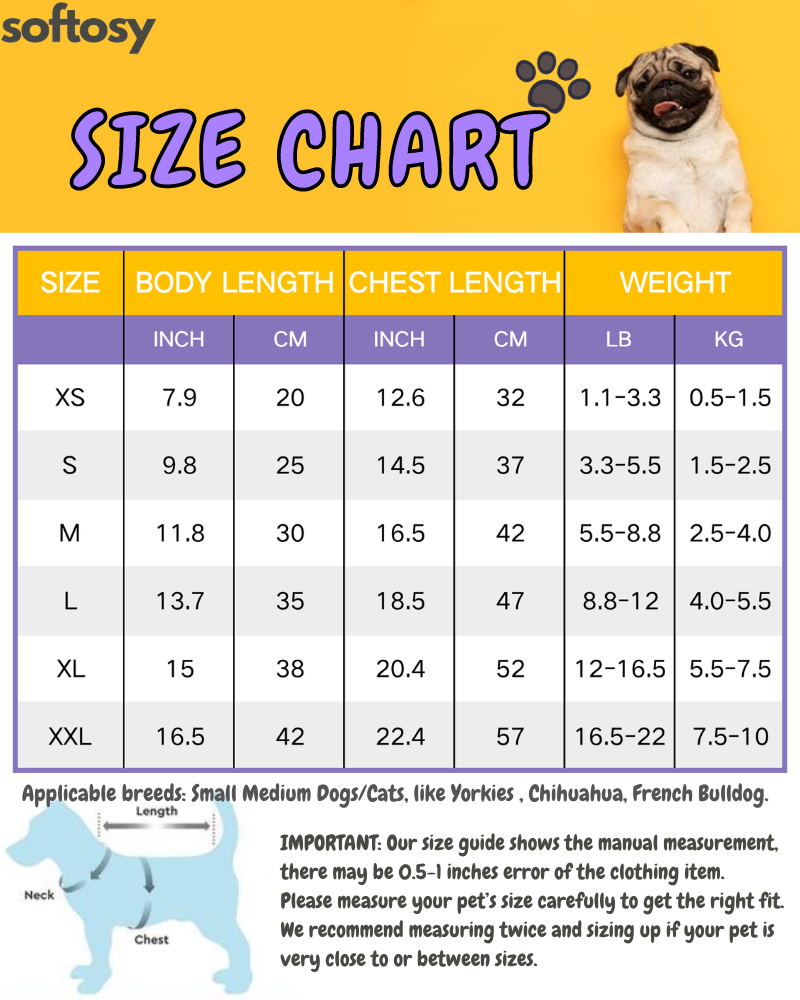 Striped Bear Printed Dog Cat Jumpsuit