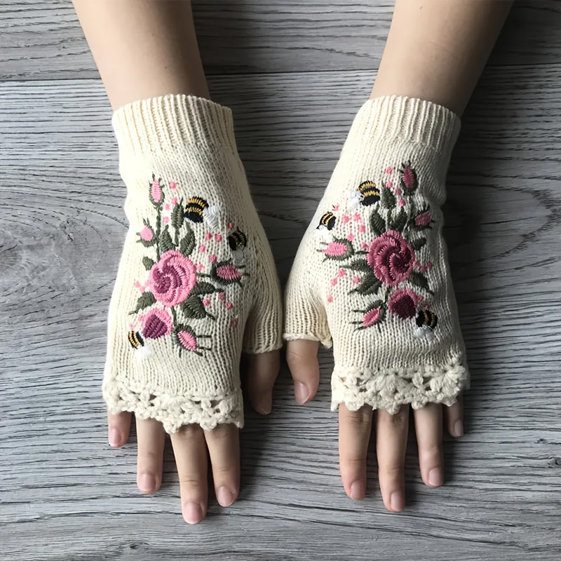 Hand Embroidered Gloves