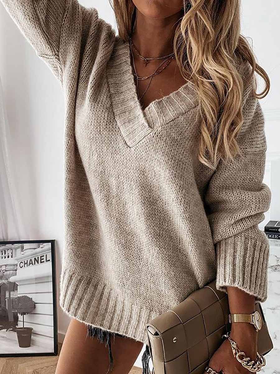 Excited for This V-neck Sweater