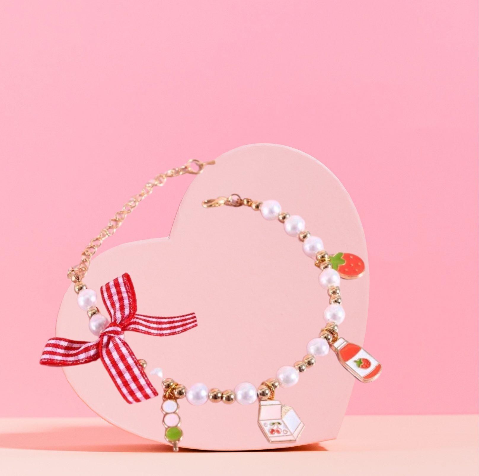 Cute Adjustable Ice-cream Strawberry & Duck Pet Necklace