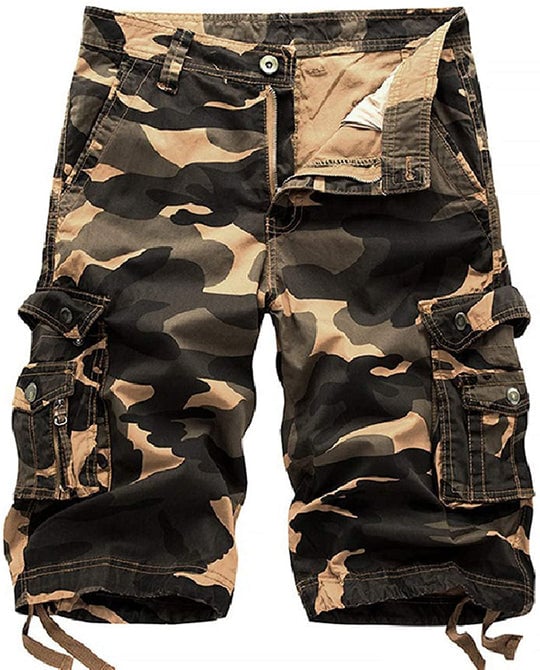 Men's Loose Cargo Shorts with Big Pocket