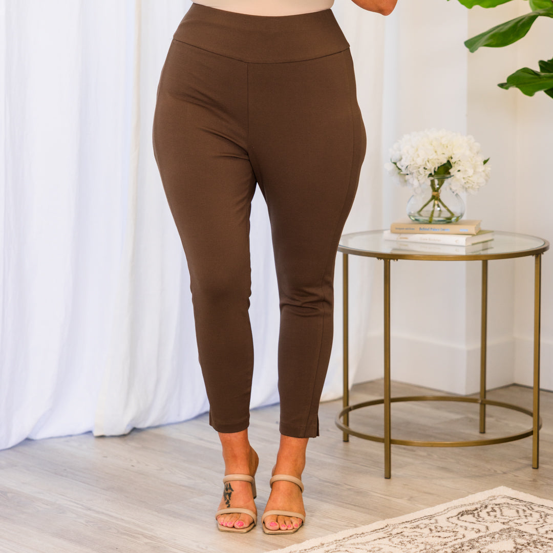 Strut Your Style Pants. Dark Brown