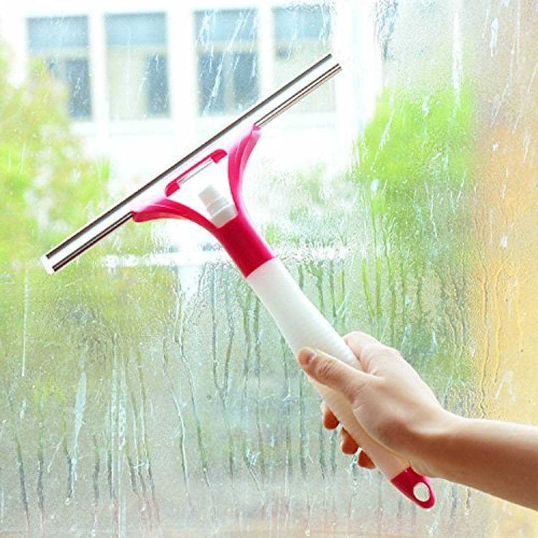 Windows Glass Cleaner Wiper With Spray Multifunctional Spray